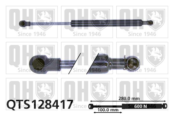 QUINTON HAZELL Газовая пружина, крышка багажник QTS128417